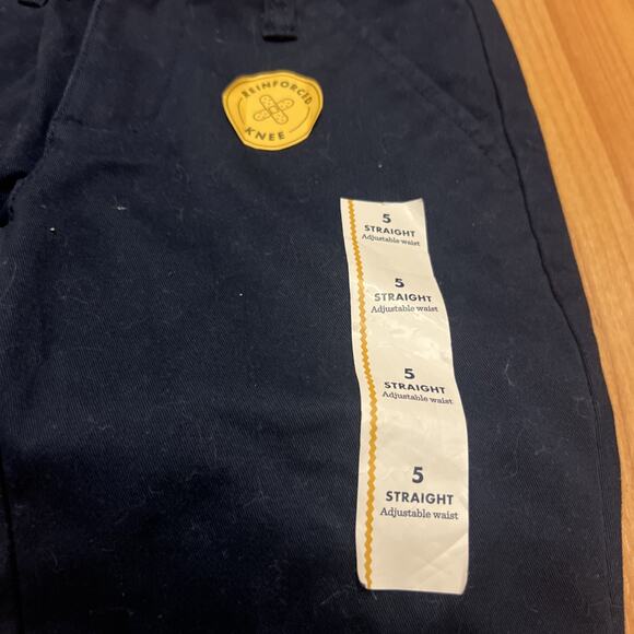 Cat & Jack School Uniforms straight pants Navy Girls 5 - Picture 3 of 4
